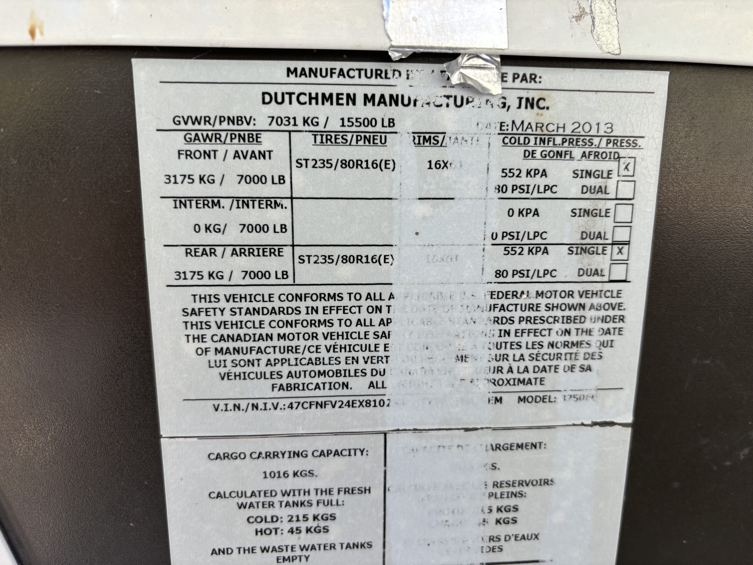 2014 Dutchmen Infinity 3750FL B-PG-1298 Located in Prince George