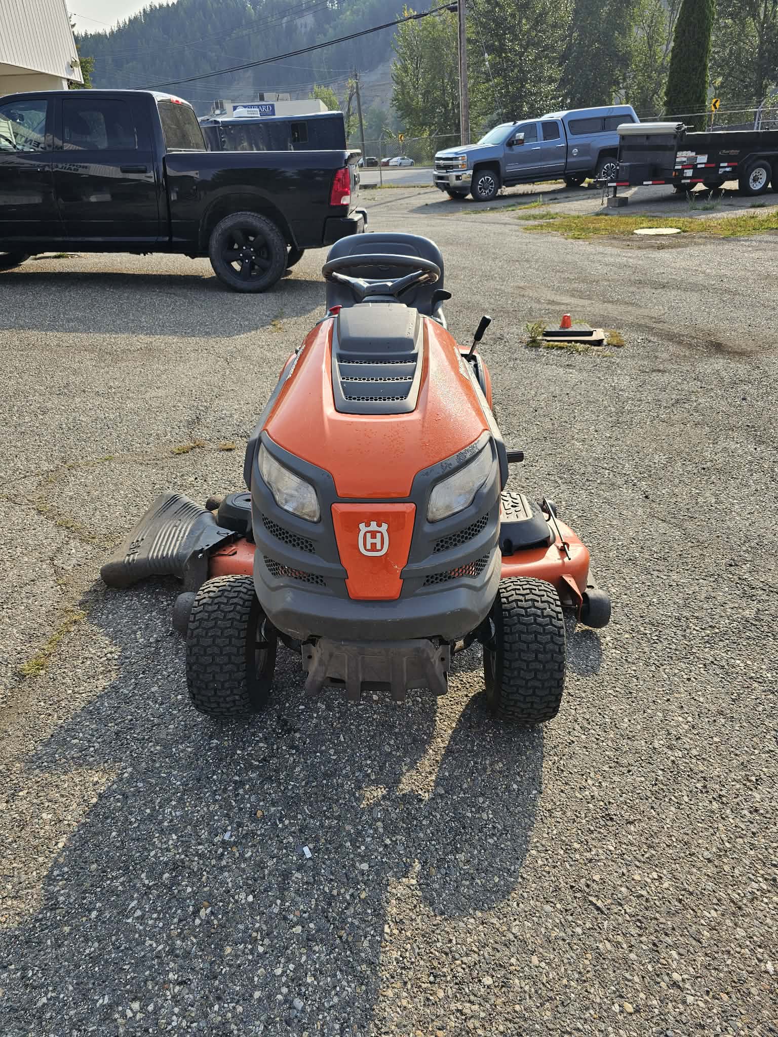 #1 Husqvarna Ride on Mower YTH-24V54 WL511 Located in Prince George