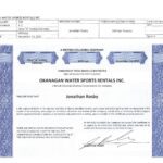 Shares – Okanagan Water Sports Rental Inc. KEL-3793